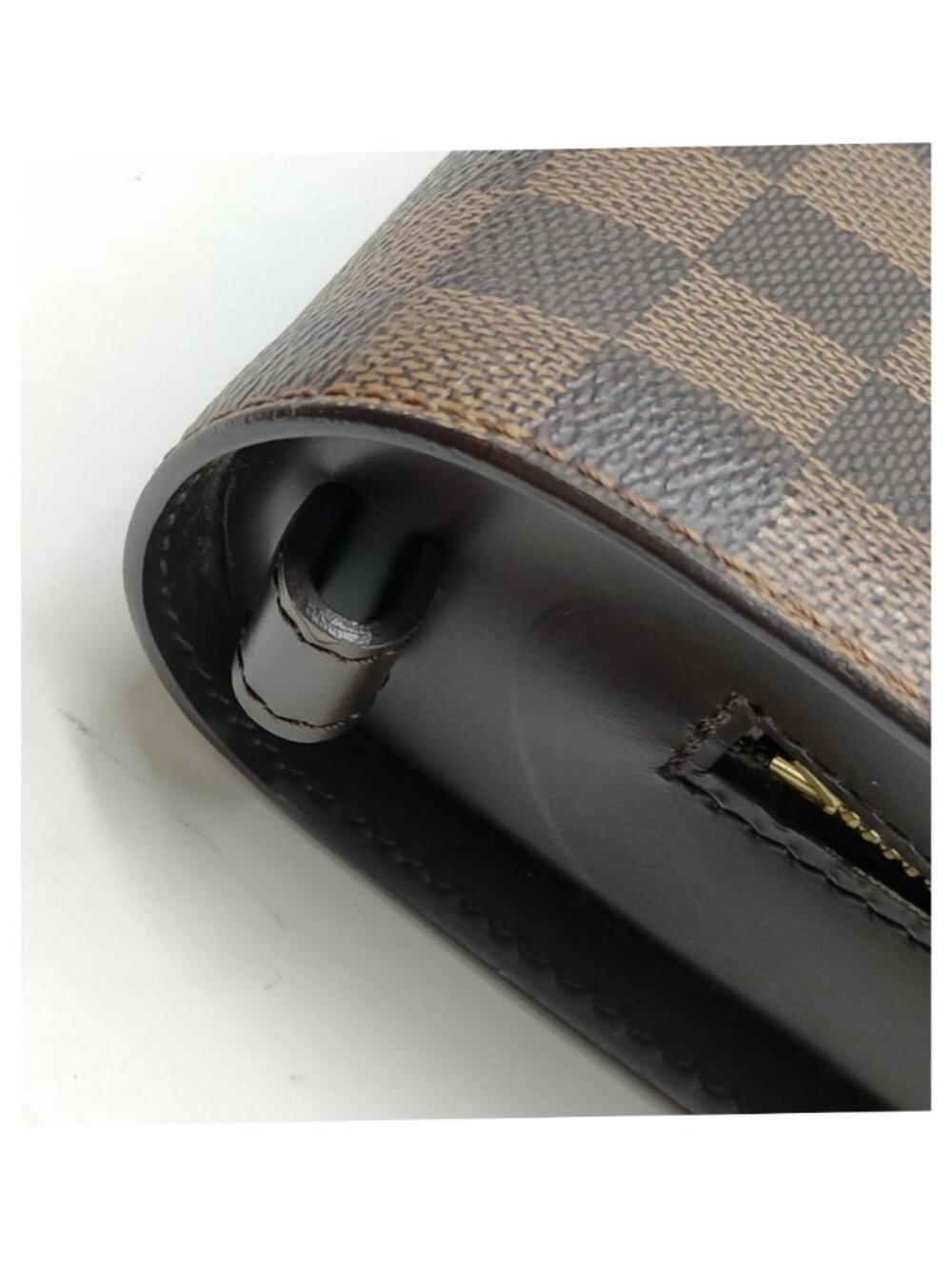 Authentic Louis Vuitton Saint Louis Damier Ebene Wallet Brown LV Zip Organizer - Picture 9 of 16